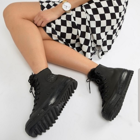 converse chuck taylor all star lift ripple boot